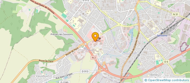 localisation de l'entreprise DESTOCK DISTRIBUTION SOISSONS à SOISSONS