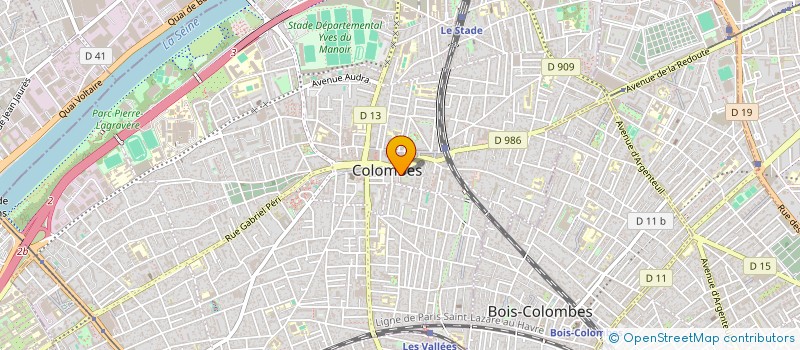 localisation de l'entreprise DESTOCK DRIVE à COLOMBES