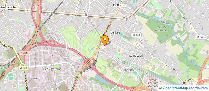 localisation de l'entreprise DESTOCK DU NORD à VILLENEUVE-D'ASCQ