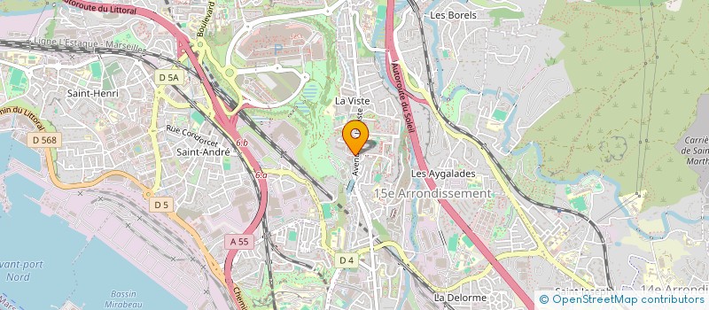 localisation de l'entreprise DESTOCK FOOD à MARSEILLE 15EME