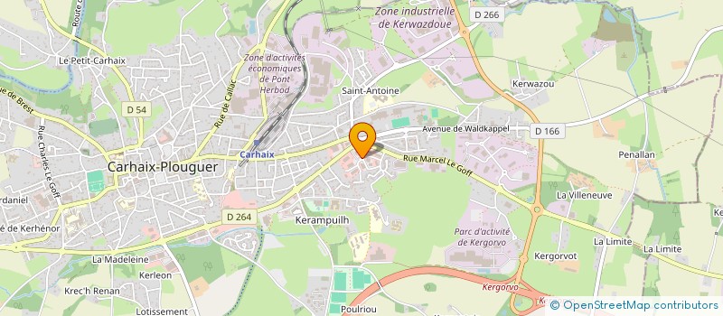 localisation de l'entreprise DESTOCK MALIN à CARHAIX-PLOUGUER