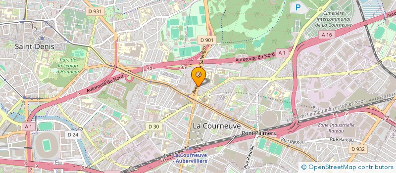 localisation de l'entreprise DESTOCK OCCAS à LA COURNEUVE
