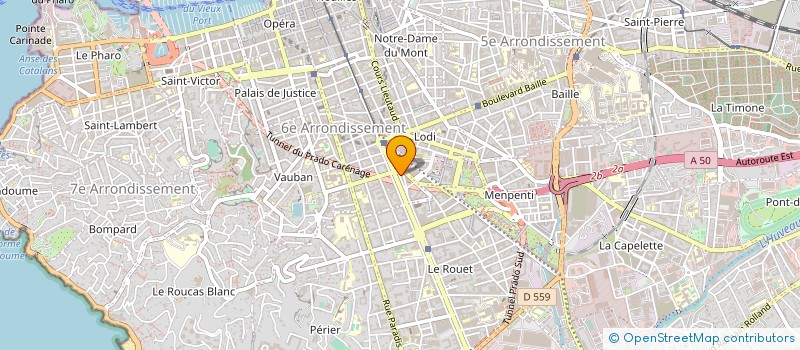 localisation de l'entreprise DESTOCK OPTIC à MARSEILLE