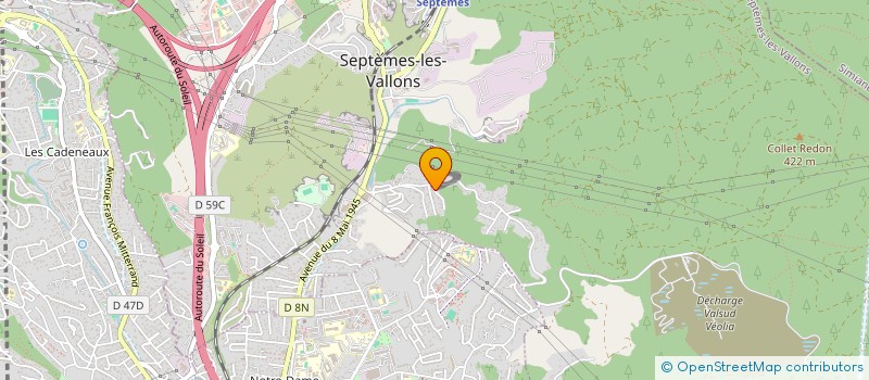 localisation de l'entreprise DESTOCK PEPINIERE à SEPTEMES-LES-VALLONS