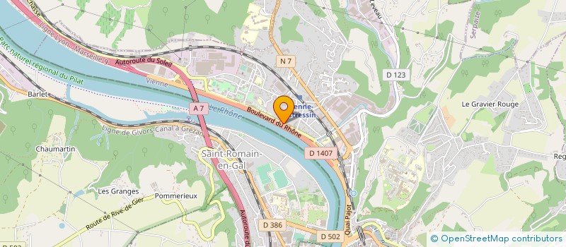 localisation de l'entreprise DESTOCK PLUS à VIENNE