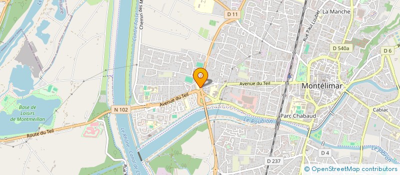 localisation de l'entreprise DESTOCK PNEU  MONTELIMAR