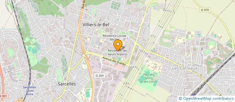 localisation de l'entreprise DESTOCK PRO à VILLIERS-LE-BEL