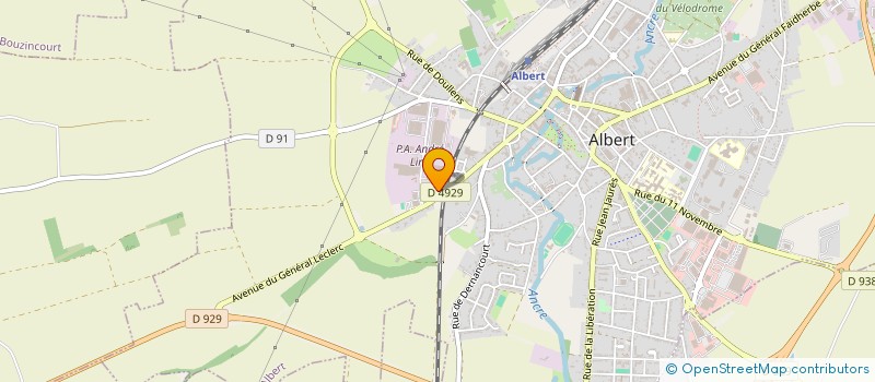 localisation de l'entreprise DESTOCK-R  ALBERT