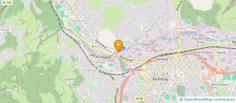 localisation de l'entreprise DESTOCK42  UNIEUX