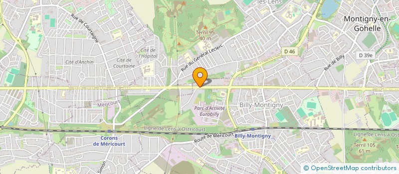 localisation de l'entreprise DESTOCKGREEN à BILLY-MONTIGNY