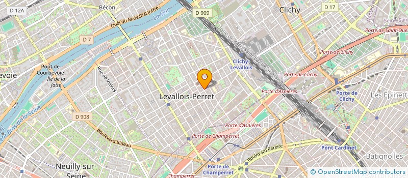 localisation de l'entreprise DESTOUR à LEVALLOIS-PERRET