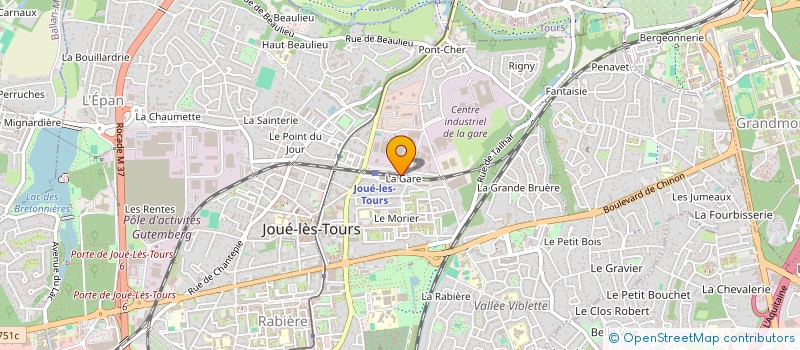 localisation de l'entreprise DESTOURS à JOUE-LES-TOURS