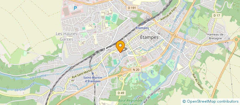 localisation de l'entreprise DESTPEC BATIMENT à ETAMPES