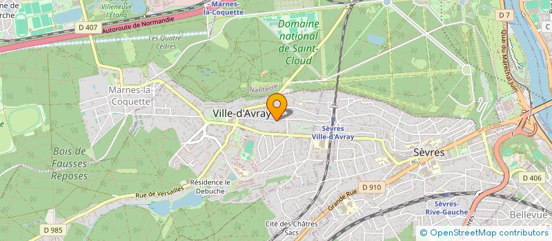 localisation de l'entreprise DESTRAND  VILLE-D'AVRAY