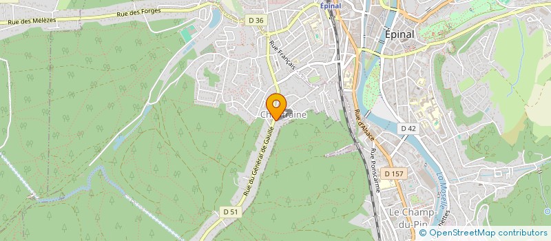 localisation de l'entreprise DESTREN-ENERGIES  EPINAL