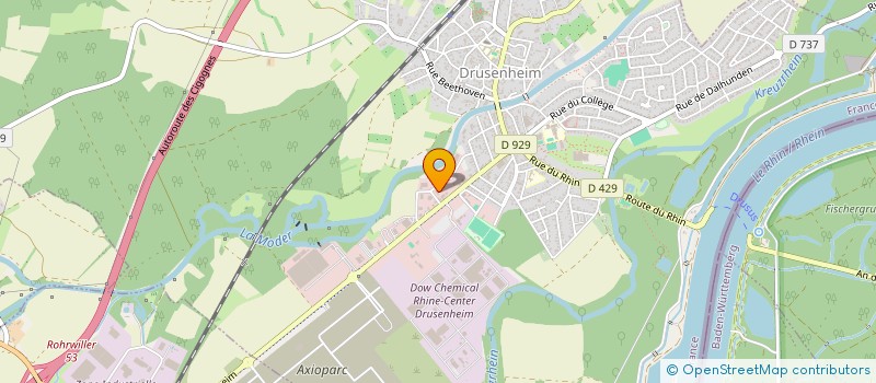 localisation de l'entreprise DESTRIBAT  DRUSENHEIM