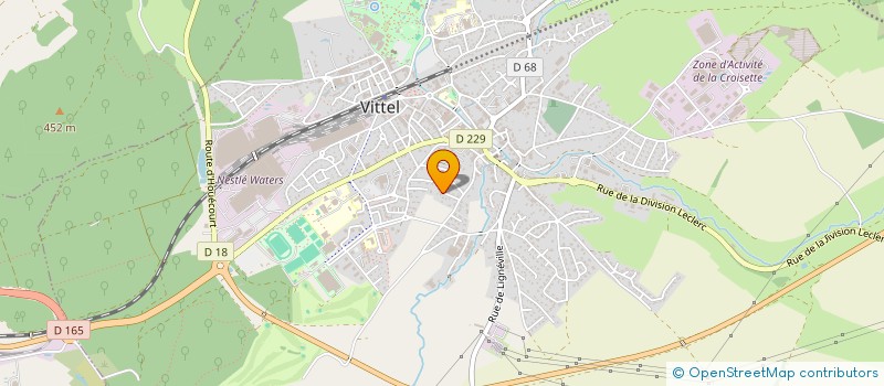 localisation de l'entreprise DESTRIGNEVILLE  VITTEL