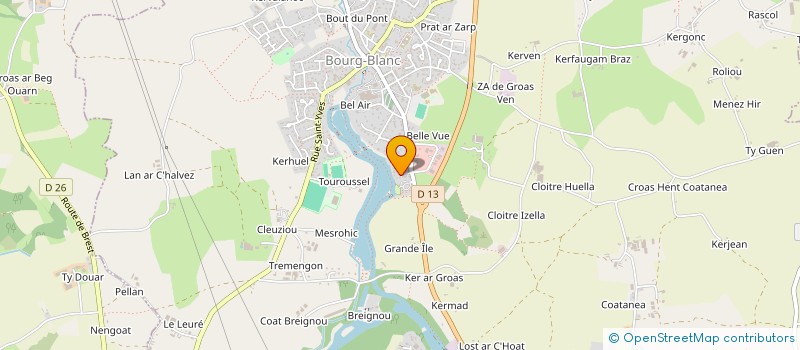 localisation de l'entreprise DESTROCK  BOURG-BLANC