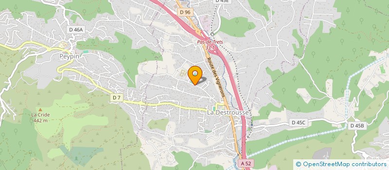 localisation de l'entreprise DESTROUSSE TERRASSEMENTS  LA DESTROUSSE