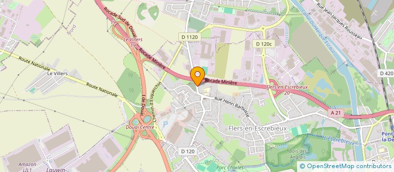 localisation de l'entreprise DESTRUCTION NUISIBLES  FLERS-EN-ESCREBIEUX