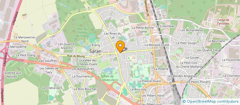 localisation de l'entreprise DESTUDIES à SARAN