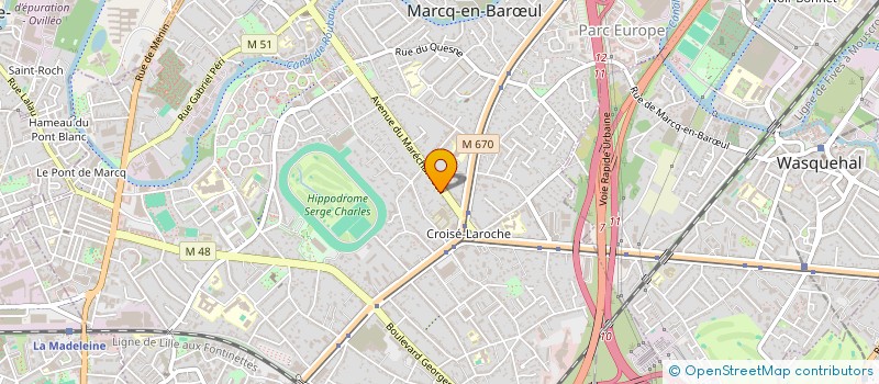 localisation de l'entreprise DESURMONT.ORG à MARCQ-EN-BARŒUL