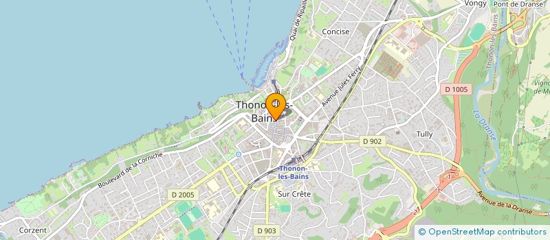 localisation de l'entreprise DESUZINGE à THONON-LES-BAINS