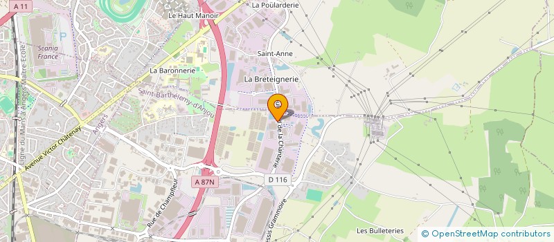 localisation de l'entreprise DESVAC à SAINT-BARTHELEMY-D'ANJOU