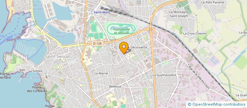localisation de l'entreprise DESVAUX & MONTES  SAINT-MALO