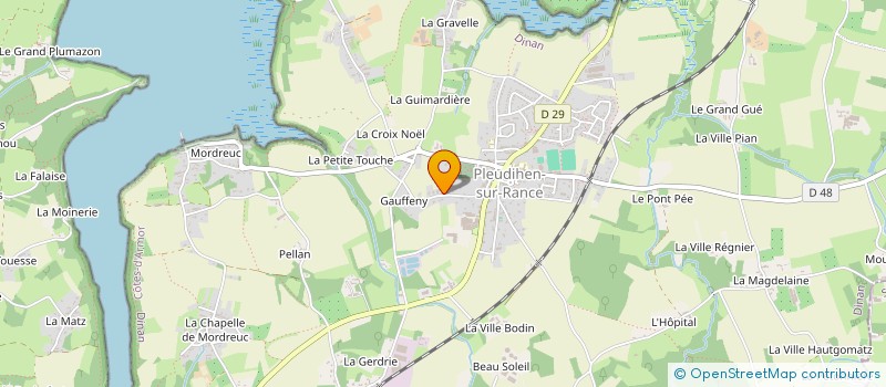 localisation de l'entreprise DESVAUX PLOMBERIE  PLEUDIHEN-SUR-RANCE