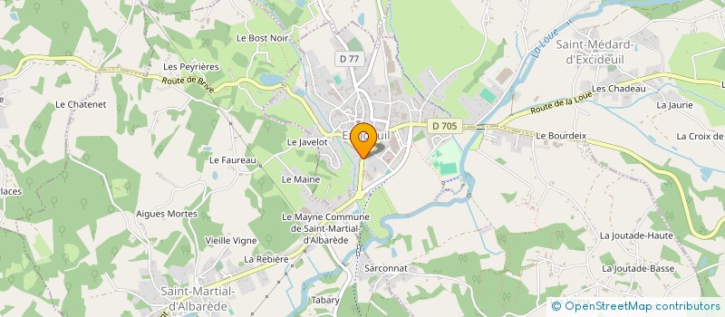 localisation de l'entreprise DESVEAUX ET FILS à EXCIDEUIL