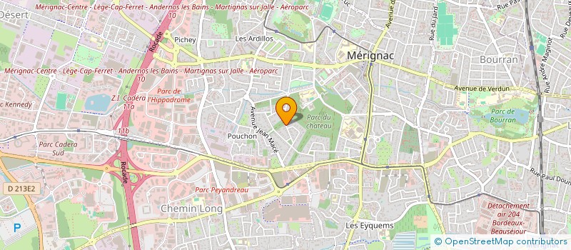 localisation de l'entreprise DESVET  MERIGNAC