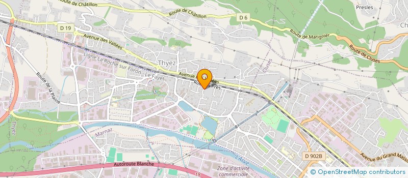 localisation de l'entreprise DESVIGNES  THYEZ