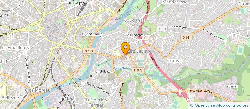 localisation de l'entreprise DESYA à LIMOGES