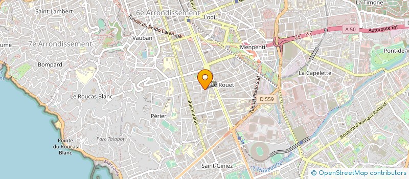 localisation de l'entreprise DETA INVEST à MARSEILLE