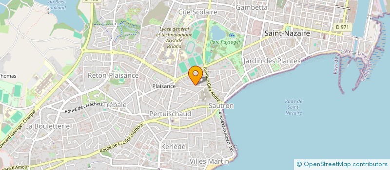 localisation de l'entreprise DETAI-SELF-DEFENSE  SAINT-NAZAIRE