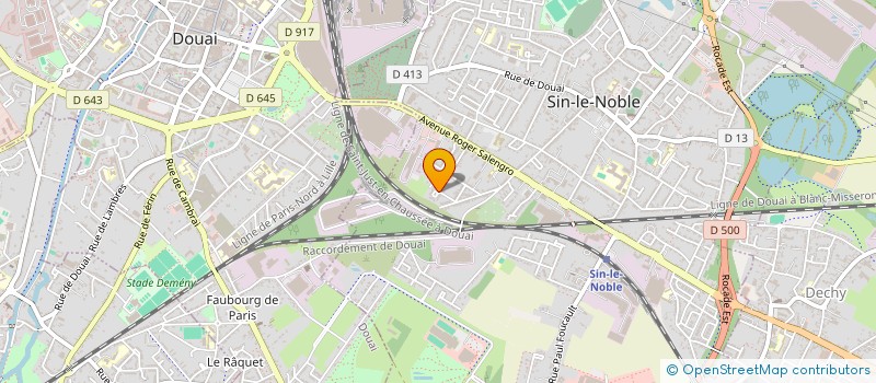localisation de l'entreprise DETAR BAT à SIN LE NOBLE