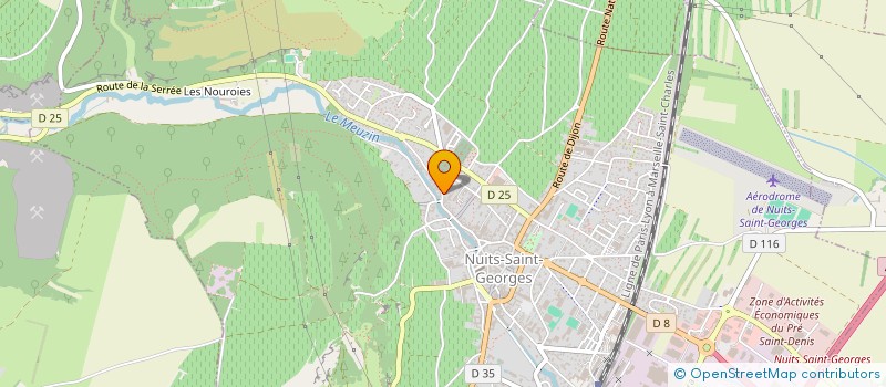 localisation de l'entreprise DETB à NUITS-SAINT-GEORGES
