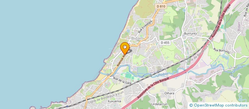 localisation de l'entreprise DETCHERRY à BIDART