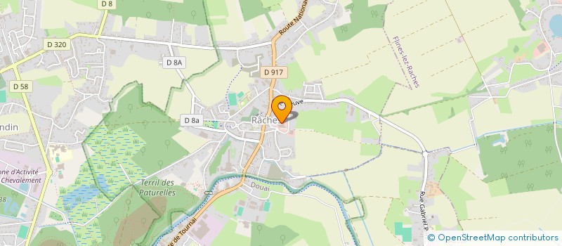 localisation de l'entreprise DETE PERE ET FILS à RACHES