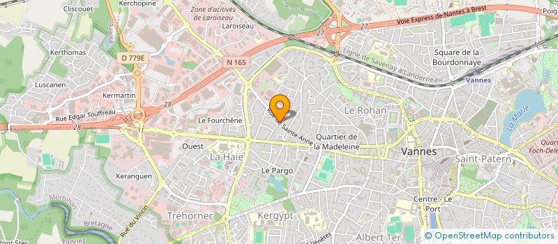 localisation de l'entreprise DETEC-EUROPE à VANNES