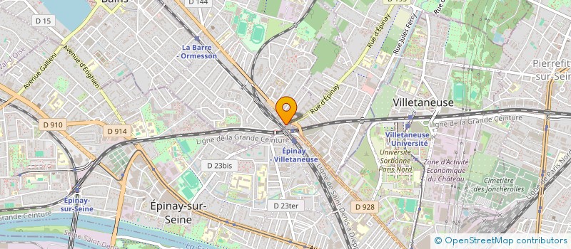 localisation de l'entreprise DETEC PLOMB & ASSAINISSEMENT  DEUIL-LA-BARRE