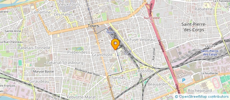 localisation de l'entreprise DETECNET à TOURS