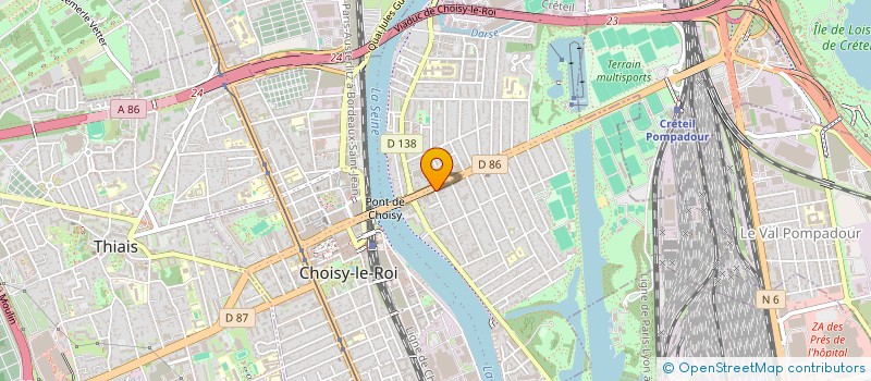 localisation de l'entreprise DETECSIA  CHOISY-LE-ROI