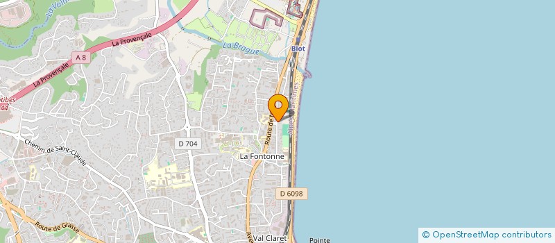 localisation de l'entreprise DETECT'FEU à ANTIBES