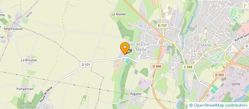localisation de l'entreprise DETECT FUITES à MELLE