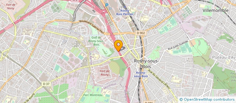 localisation de l'entreprise DETECT PRO SECURITE à ROSNY-SOUS-BOIS