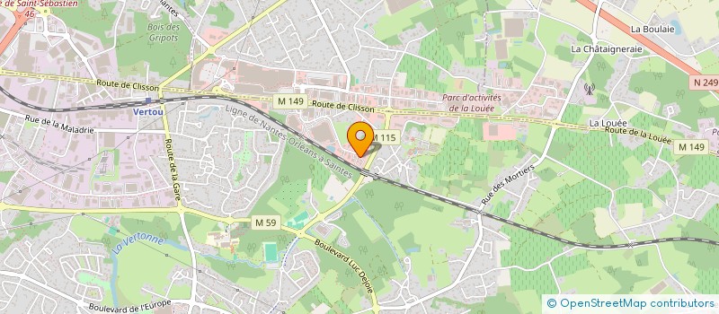 localisation de l'entreprise DETECT RESEAUX 44  LES SORINIERES