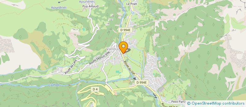 localisation de l'entreprise DETECT SERVICES 05 à VALLOUISE-PELVOUX
