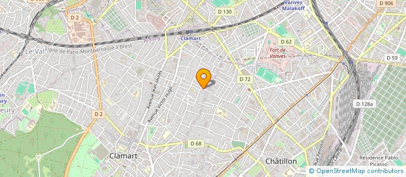 localisation de l'entreprise DETECT'YVES à CLAMART